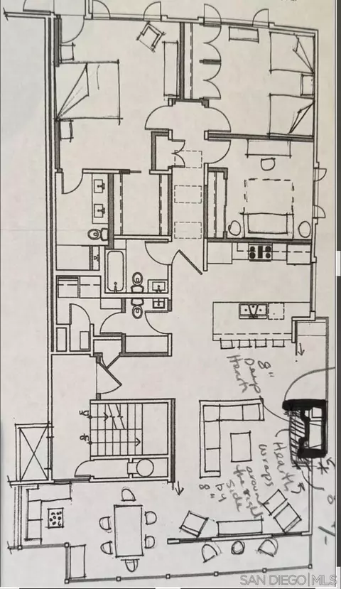 Floorplan - 1526 Ynez Pl, Coronado, CA 92118 photo 1 of 1