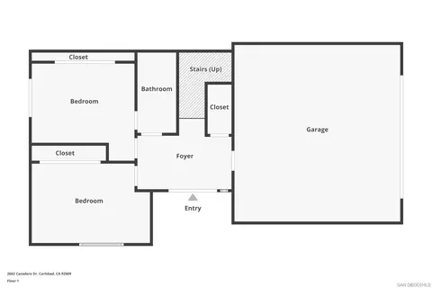 Floorplan - 2662 Cazadero Dr, Carlsbad, CA 92009 photo 1 of 3