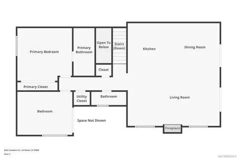 Floorplan - 2662 Cazadero Dr, Carlsbad, CA 92009 photo 2 of 3