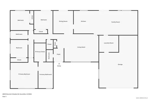 Floorplan - 28035 Mountain Meadow Rd, Escondido, CA 92026 photo 1 of 1