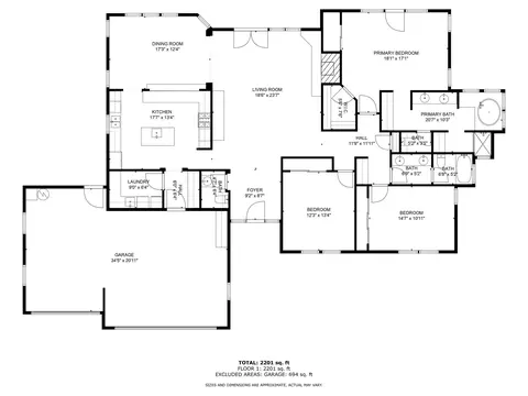 Floorplan - Undisclosed, Julian, CA 92036 photo 1 of 1