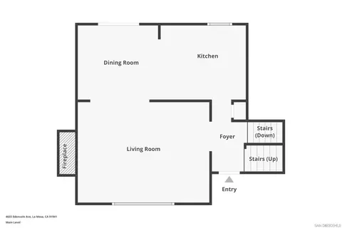Floorplan - 4655 Edenvale Ave, La Mesa, CA 91941 photo 1 of 4
