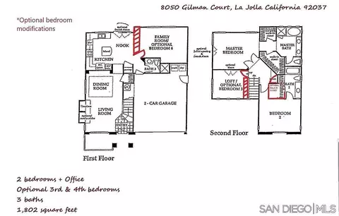 Floorplan - 8050 Gilman Ct, La Jolla, CA 92037 photo 1 of 1