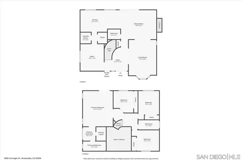 Floorplan - 3805 Carnegie Dr, Oceanside, CA 92056 photo 3 of 3