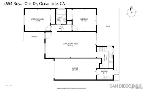 Floorplan - 4554 Royal Oak Dr, Oceanside, CA 92056 photo 1 of 1