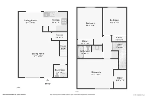 Floorplan - 1626 Summertime Dr, El Cajon, CA 92021 photo 1 of 1