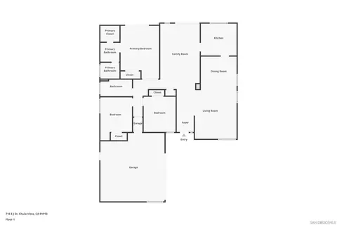 Floorplan - 716 E J St, Chula Vista, CA 91910 photo 1 of 1