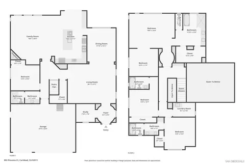 Floorplan - 892 Piovana Ct, Carlsbad, CA 92011 photo 3 of 3