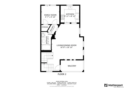 Floorplan - 3156 Via Puerta, Carlsbad, CA 92009 photo 2 of 3