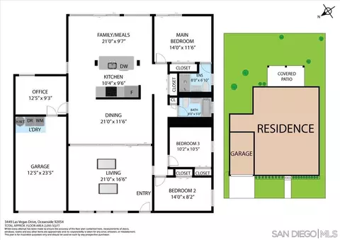 Floorplan - 3449 Las Vegas Dr, Oceanside, CA 92054 photo 1 of 2