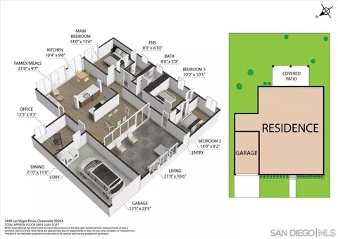 Floorplan - 3449 Las Vegas Dr, Oceanside, CA 92054 photo 2 of 2