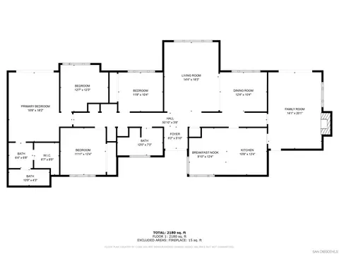 Floorplan - 4036 Lorraine Ann Dr, La Mesa, CA 91941 photo 1 of 1