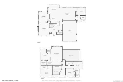 Floorplan - 2008 Kristi Ct, Fallbrook, CA 92028 photo 1 of 1