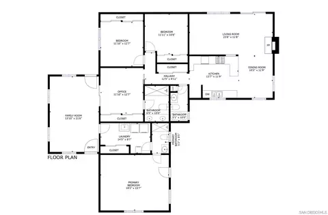 Floorplan - 8862 Los Coches Rd, Lakeside, CA 92040 photo 1 of 1