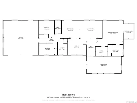 Floorplan - 10106 Sierra Madre, Spring Valley, CA 91977 photo 1 of 1
