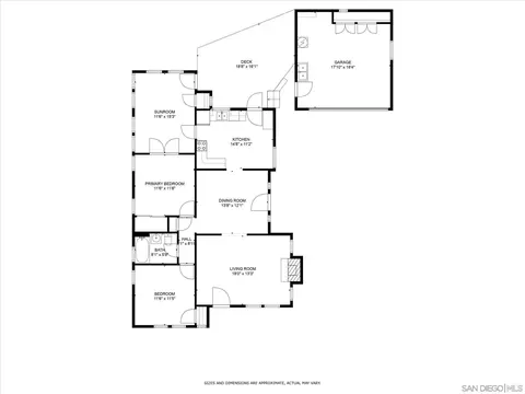 Floorplan - 4383 Harvard Ave, La Mesa, CA 91942 photo 1 of 1