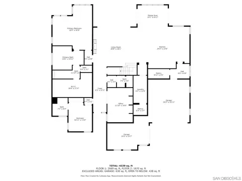 Floorplan - 1437 Enclave Ct, Encinitas, CA 92024 photo 2 of 3