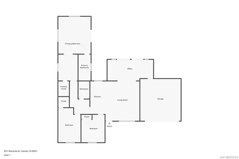 Floorplan - 9217 Maranda Dr, Santee, CA 92071 photo 1 of 1
