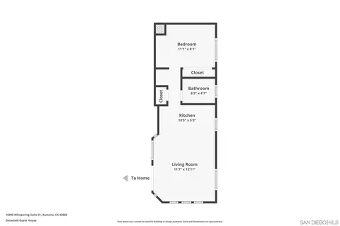 Floorplan - 16390 Whispering Oaks Dr, Ramona, CA 92065 photo 4 of 4