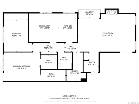 Floorplan - 1522 Ynez Pl, Coronado, CA 92118 photo 1 of 1