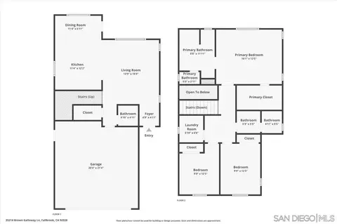 Floorplan - 35314 Brown Galloway Ln, Fallbrook, CA 92028 photo 1 of 1