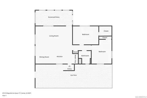 Floorplan - 8712 N Magnolia Ave #SPC 177, Santee, CA 92071 photo 1 of 1
