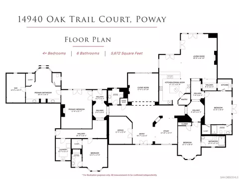 Floorplan - 14940 Oak Trail Ct, Poway, CA 92064 photo 1 of 1