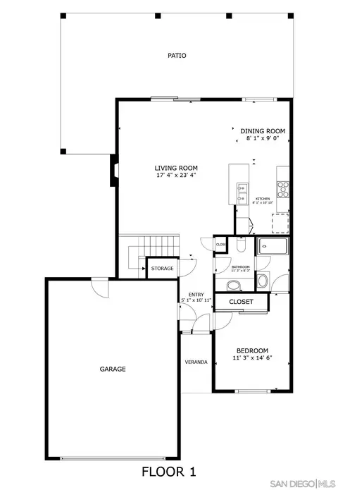 Floorplan - 2410 Nielsen St, El Cajon, CA 92020 photo 1 of 2