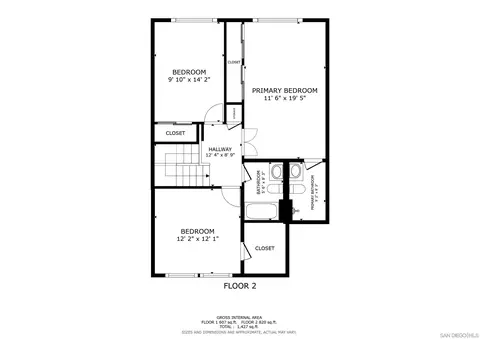 Floorplan - 8274 Caminito Modena, La Jolla, CA 92037 photo 2 of 2