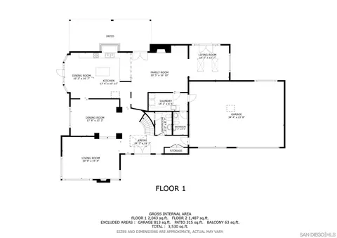 Floorplan - 13640 Poway Springs Rd, Poway, CA 92064 photo 1 of 3