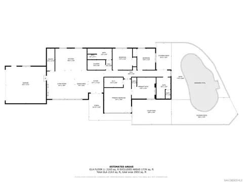 Floorplan - 4911 Beaumont Dr, La Mesa, CA 91941 photo 1 of 1