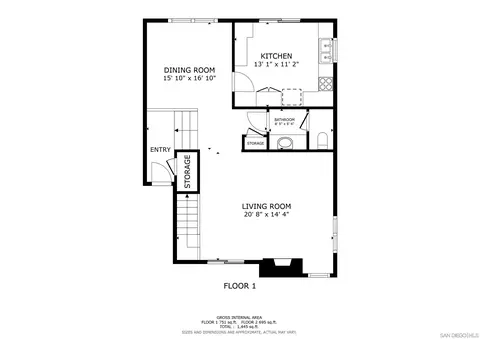 Floorplan - 8069 Caminito Gianna #186, La Jolla, CA 92037 photo 1 of 2