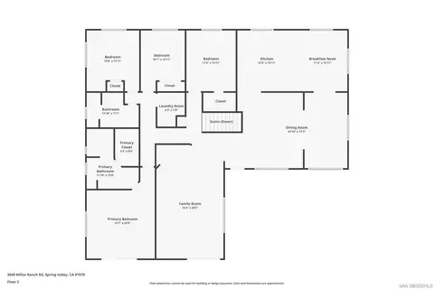 Floorplan - 3049 Millar Ranch Rd, Spring Valley, CA 91978 photo 3 of 3
