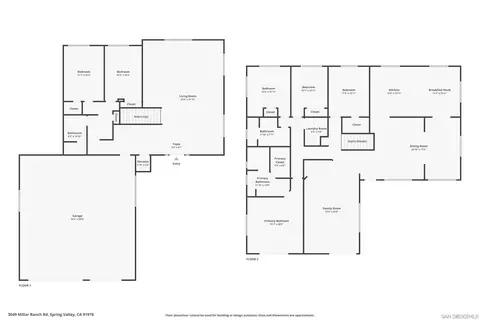 Floorplan - 3049 Millar Ranch Rd, Spring Valley, CA 91978 photo 1 of 3