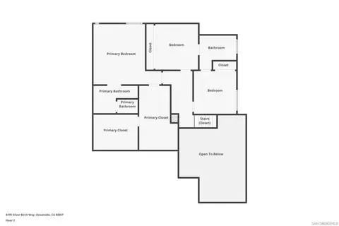 Floorplan - 4478 Silver Birch Way, Oceanside, CA 92057 photo 2 of 3