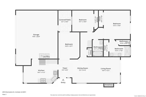 Floorplan - 6872 Shearwaters Dr, Carlsbad, CA 92011 photo 1 of 1