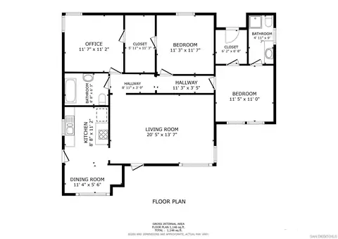 Floorplan - 231 E 5th Ave, Escondido, CA 92025 photo 1 of 1