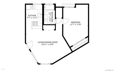Floorplan - 803 S Pacific St #3, Oceanside, CA 92054 photo 1 of 1