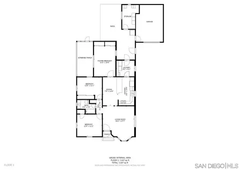 Floorplan - 414 Richfield Ave, El Cajon, CA 92020 photo 1 of 1
