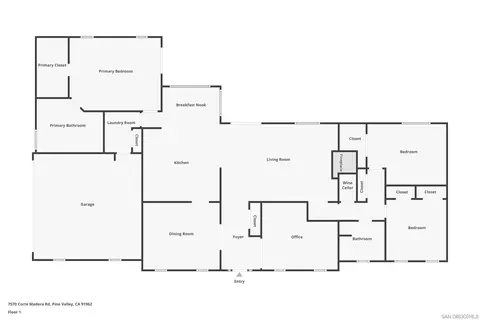 Floorplan - 7570 Corte Madera Rd, Pine Valley, CA 91962 photo 1 of 1