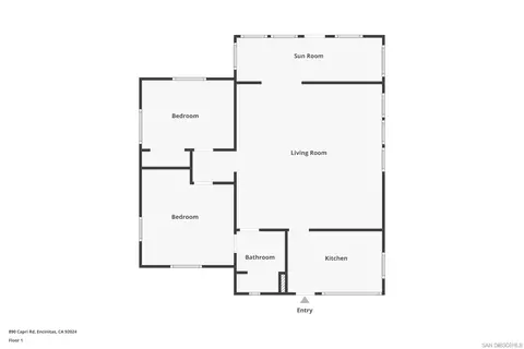 Floorplan - 890 Capri Rd, Encinitas, CA 92024 photo 1 of 1