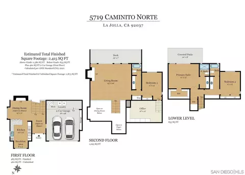 Floorplan - 5719 Caminito Norte, La Jolla, CA 92037 photo 1 of 1
