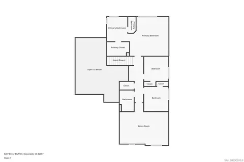 Floorplan - 5207 Silver Bluff Dr, Oceanside, CA 92057 photo 2 of 3