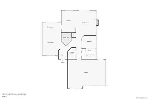Floorplan - 5207 Silver Bluff Dr, Oceanside, CA 92057 photo 1 of 3