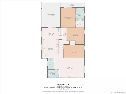 Floorplan - 9050 Westhill Rd, Lakeside, CA 92040 photo 2 of 4