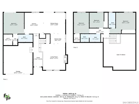 Floorplan - 349 N Willowspring Dr, Encinitas, CA 92024 photo 1 of 1
