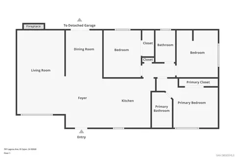 Floorplan - 797 Laguna Ave, El Cajon, CA 92020 photo 1 of 3