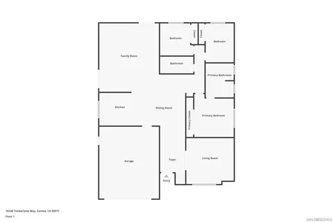 Floorplan - 10340 Timberlane Way, Santee, CA 92071 photo 1 of 1