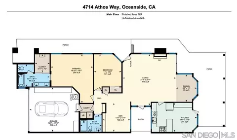 Floorplan - 4714 Athos Way, Oceanside, CA 92056 photo 1 of 1