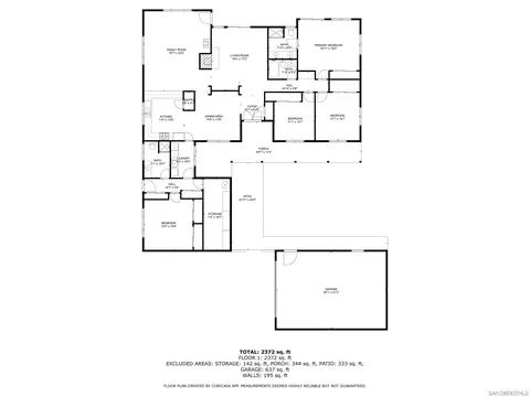 Floorplan - 13955 Wanda Way, Jamul, CA 91935 photo 1 of 1